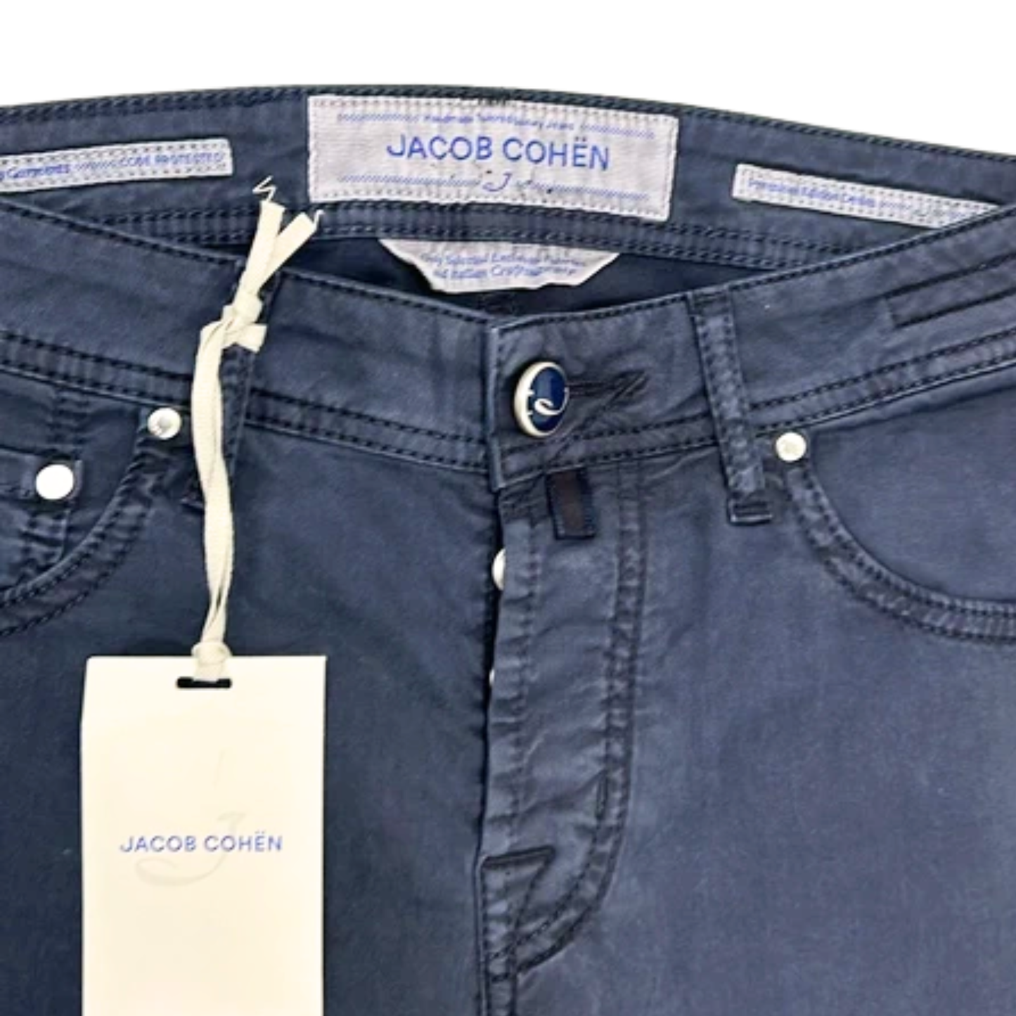 Jacob Cohën 622 Slim Fit Chinos Jeans (Navy Black) (New)