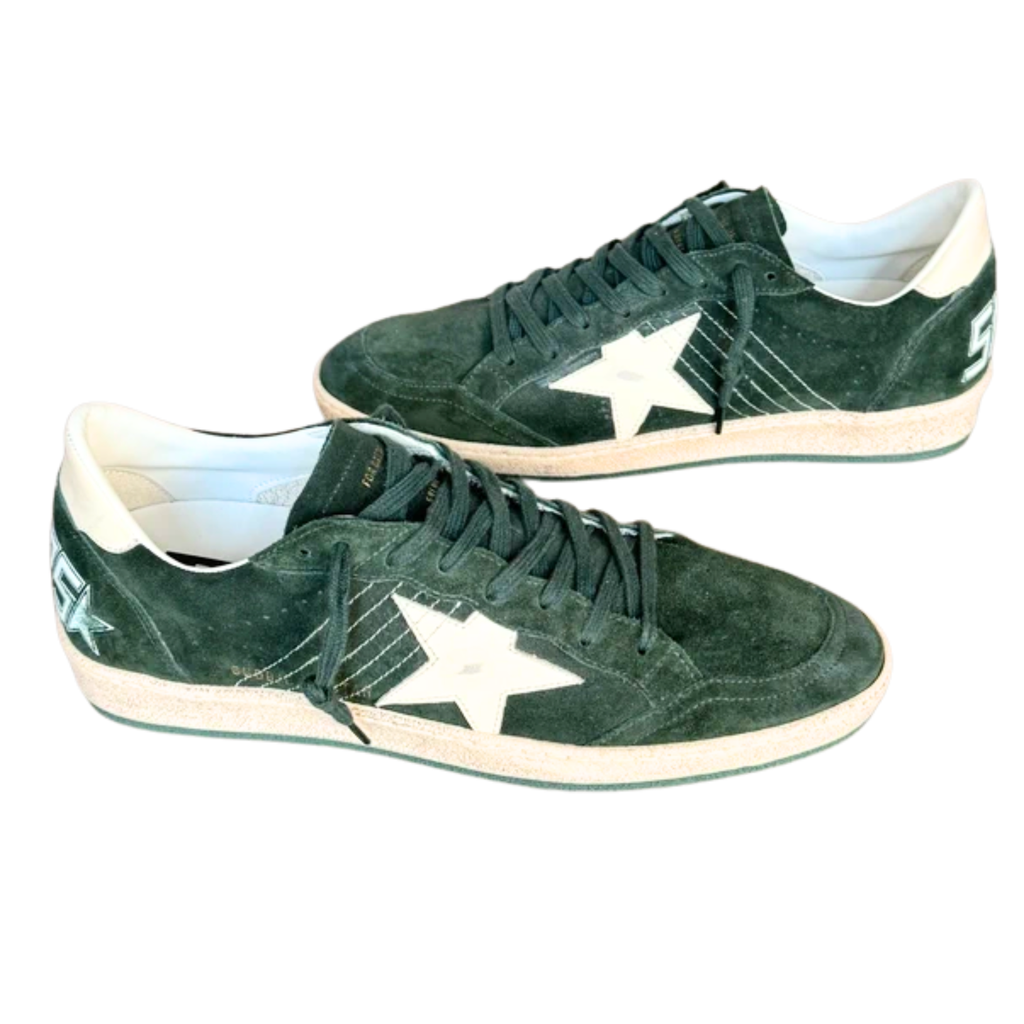 Golden Goose Ballstar Sneakers (Dark Green) (New)