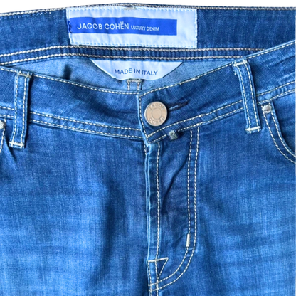 Jacob Cohën Nick Slim Fit Jeans (Navy Blue)