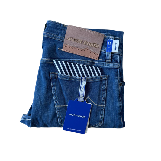 Jacob Cohën Nick Slim fit Jeans (Navy) (New)