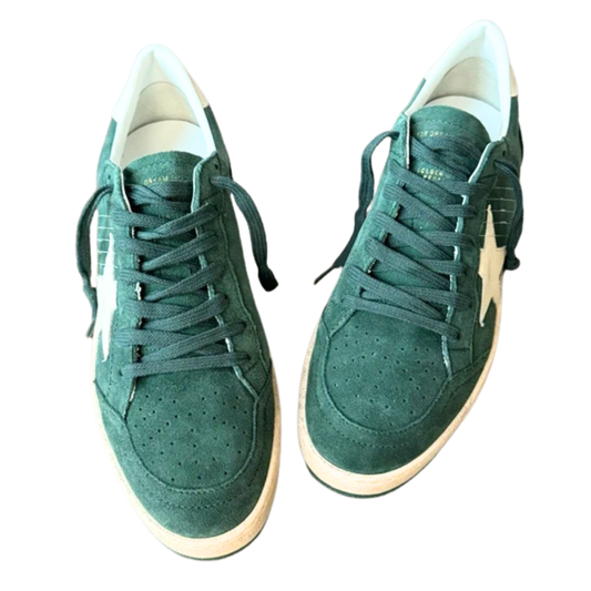 Golden Goose Ballstar Sneakers (Green) (New)