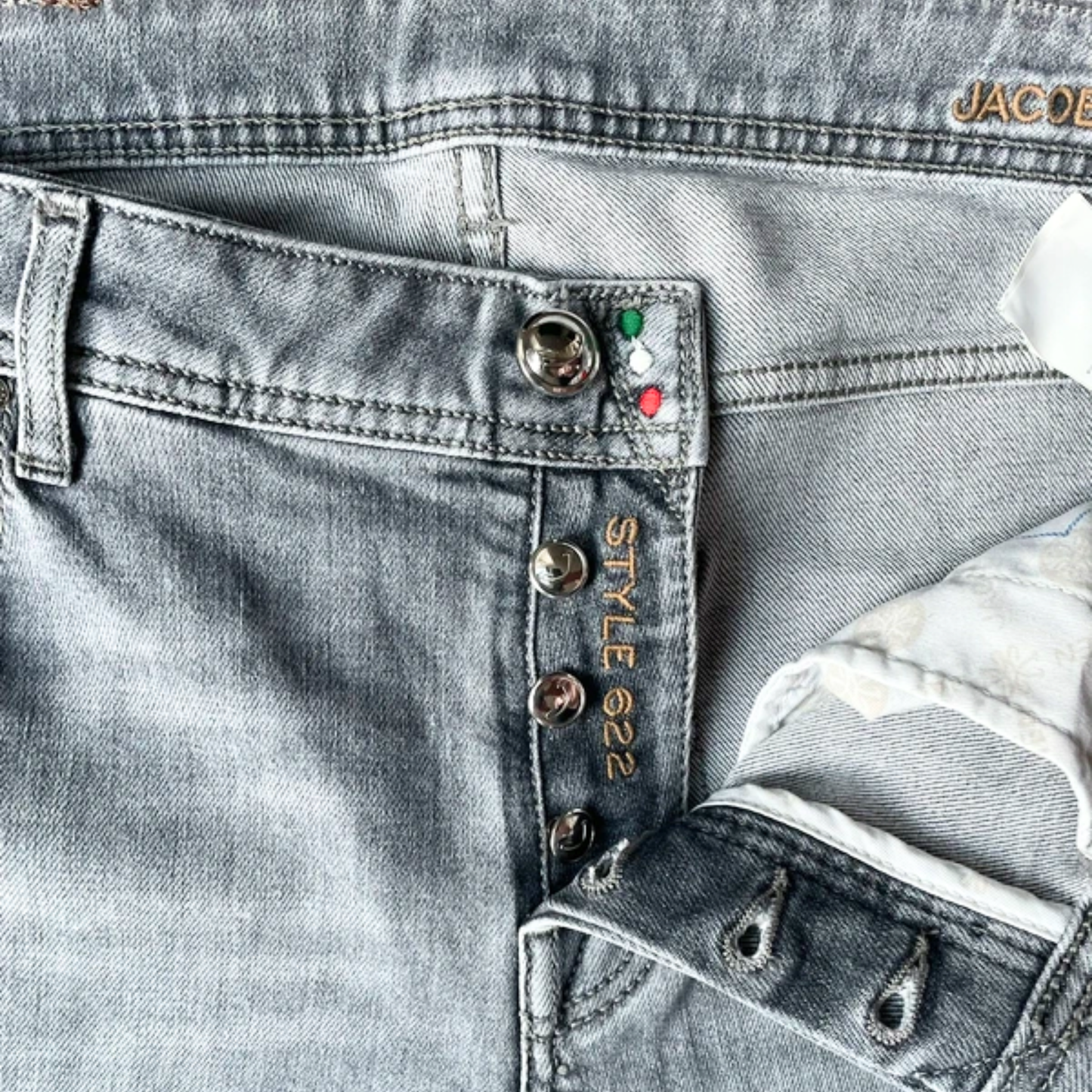 Jacob Cohën 622 Slim Fit Jeans (Gray)