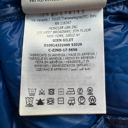 Moncler Gien Gilet Vest (Royal Blue)