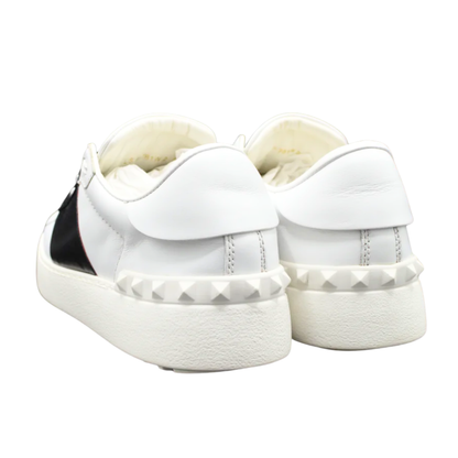 Valentino Open Sneakers (White & Black) (Womens)