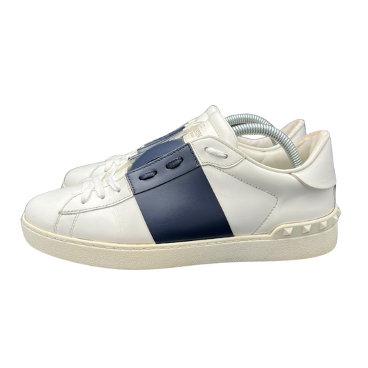 Valentino Garavani Open Sneakers (White Navy)