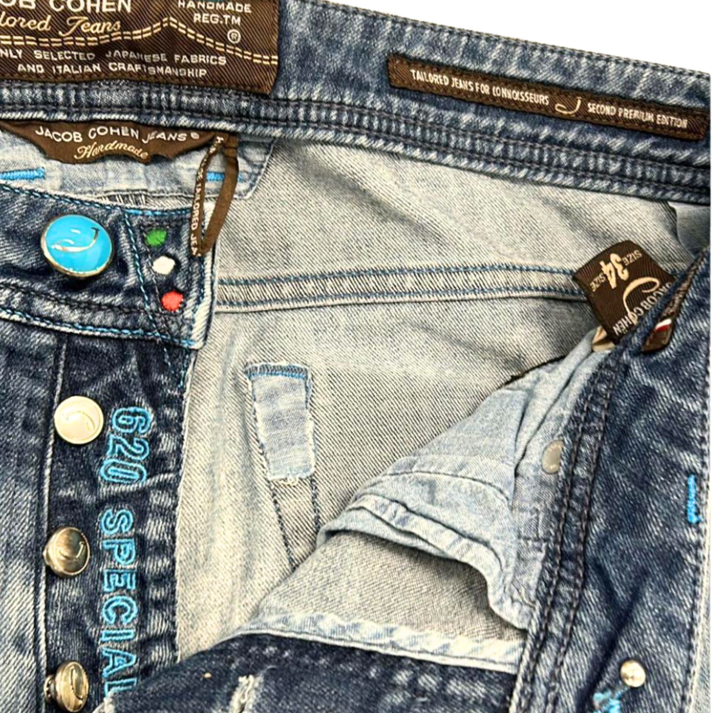 Jacob Cohën 620 Special Edition Slim Fit Jeans (Blue)