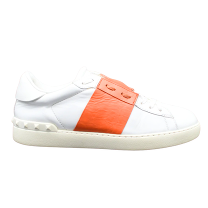 Valentino Open Sneakers (White & Orange)