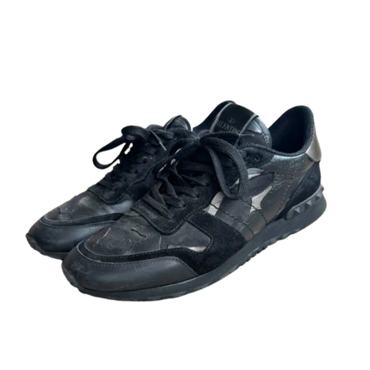 Valentino Garavani Rockrunner Sneakers (Black)