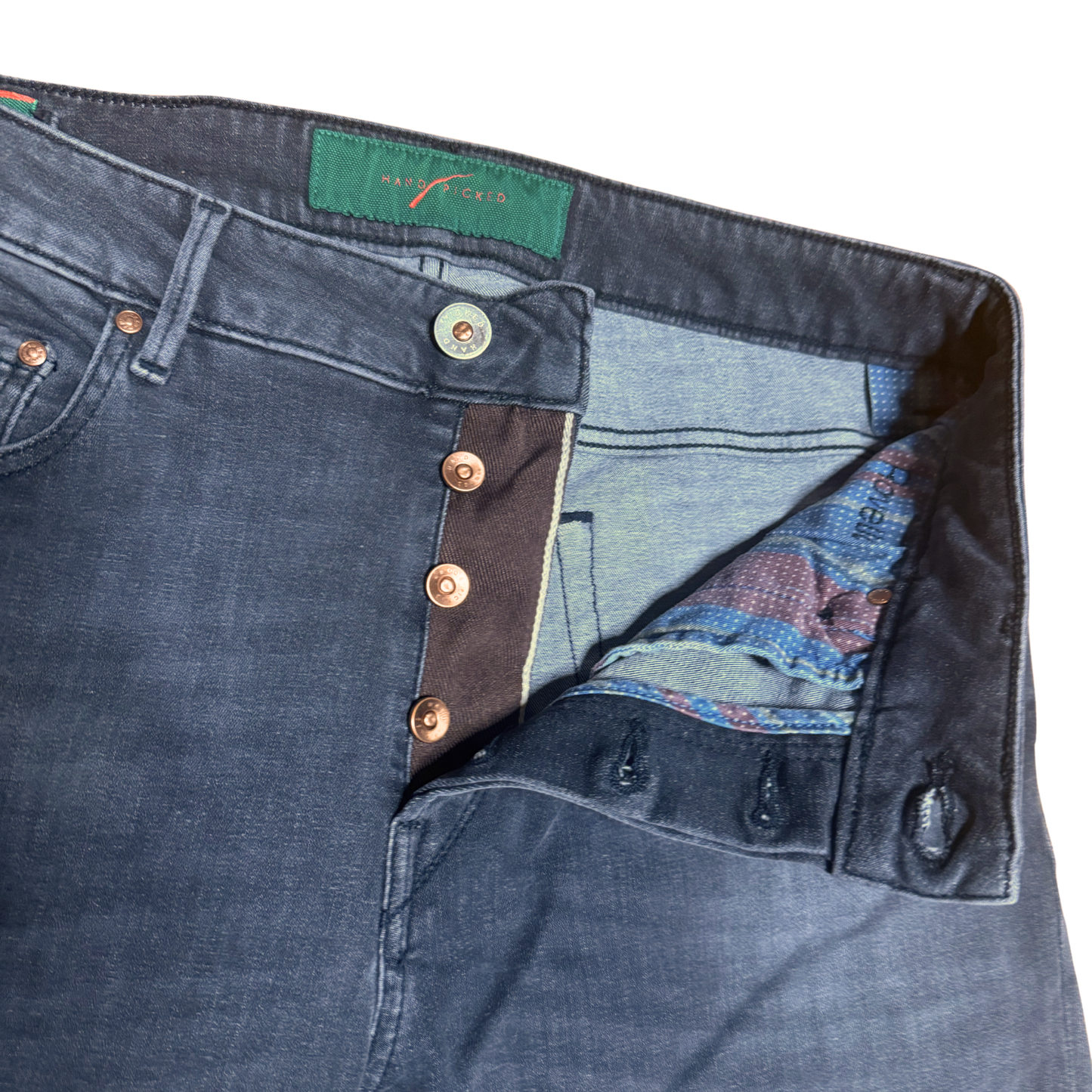 Handpicked Ravello Slim Fit Jeans (Dark Grey) (New)