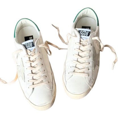 Golden Goose Ballstar Sneakers (White Green)