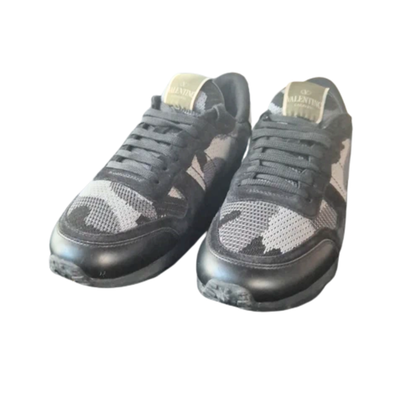 Valentino Camoflage Rockrunner Sneakers (Black)