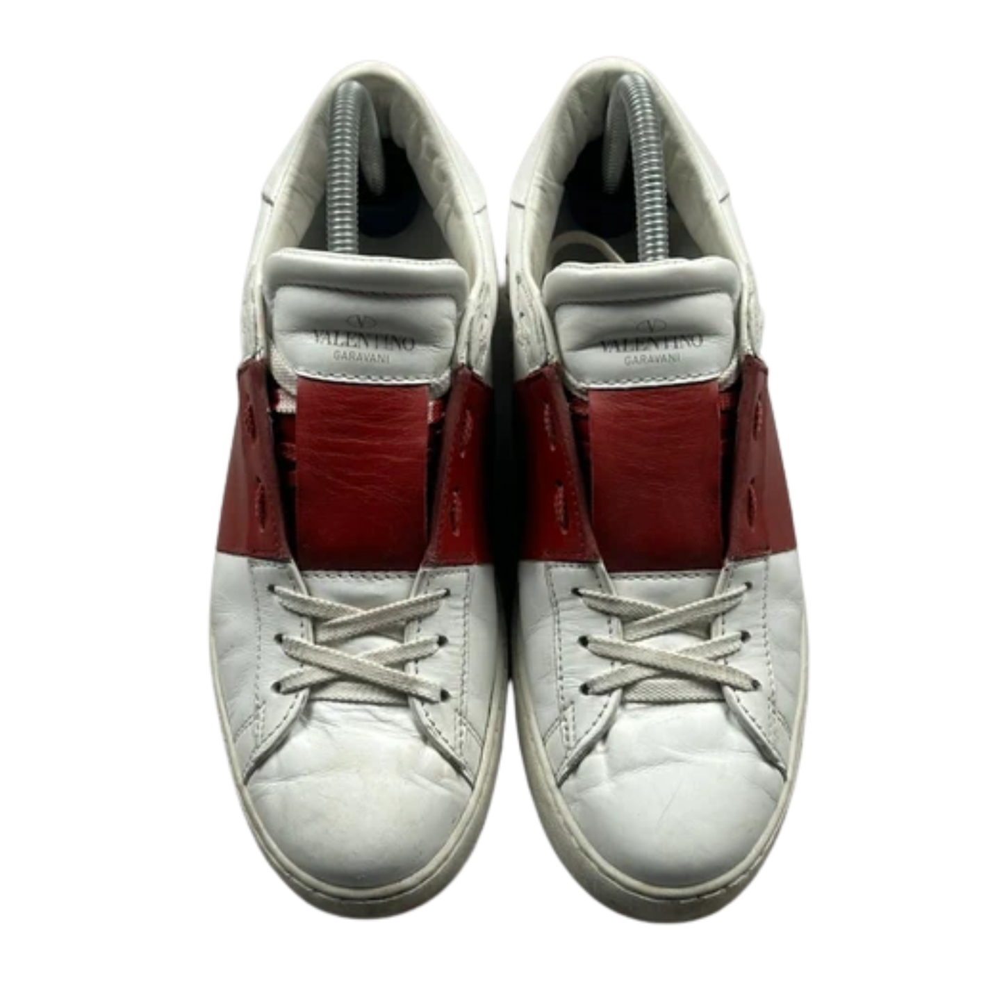 Valentino Garavani Open Sneakers (White red)