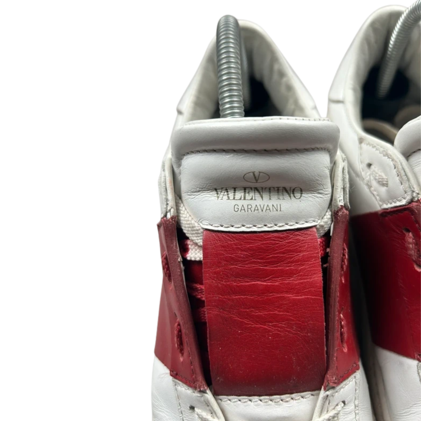 Valentino Garavani Open Sneakers (White red)