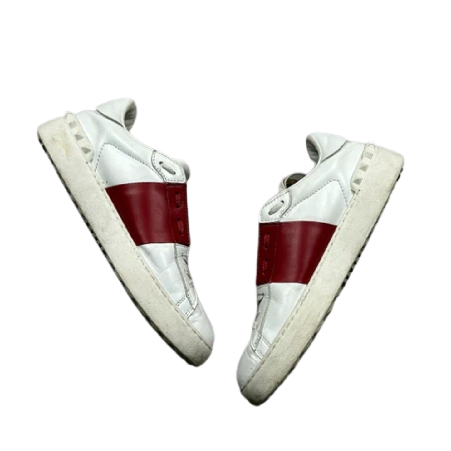 Valentino Garavani Open Sneakers (White red)