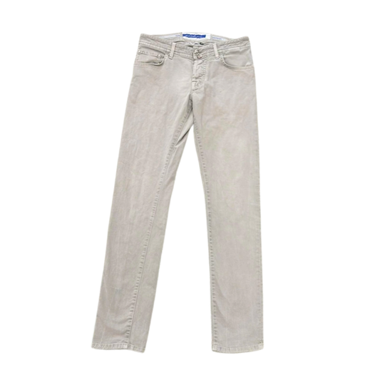 Jacob Cohën Nick Slim Fit Chino Jeans (Grey Beige)