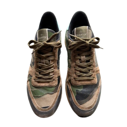Valentino Garavani Rockrunner Sneakers (Khaki, Black, & Green)