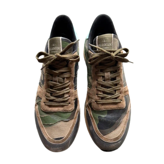 Valentino Garavani Rockrunner Sneakers (Khaki, Black, & Green)