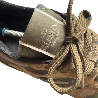 Valentino Garavani Rockrunner Sneakers (Khaki, Black, & Green)