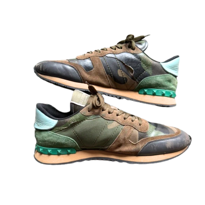 Valentino Garavani Rockrunner Sneakers (Khaki, Black, & Green)
